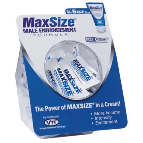 MaxSize Cream 10ml tube - 50ct. Fish Bowl Case Pack 50