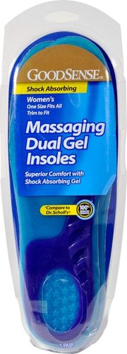 Good Sense Women's Massaging Gel Insoles Osfa Case Pack 12
