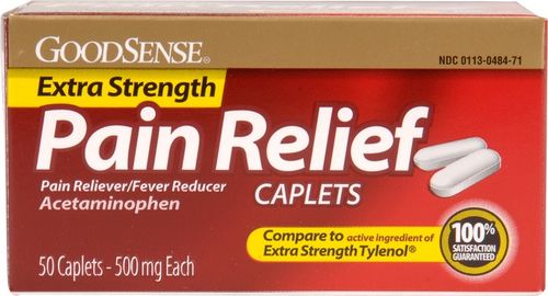 Good Sense Extra Strength Pain Relief Caplets Apap 500 Mg Case Pack 24