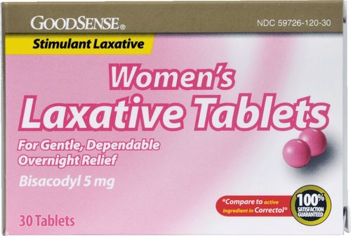 Good Sense Women's Laxative Tablets - Bisacodyl 5Mg Case Pack 24