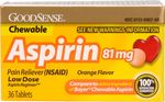 Good Sense Adult Low Dose Chew Aspirin Orange 81 Mg Case Pack 24
