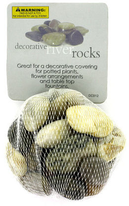 Decorative River Rocks Case Pack 12