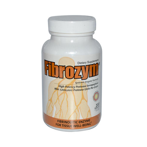 Naturally Vitamins Fibrozym - 200 Enteric Coated Tablets