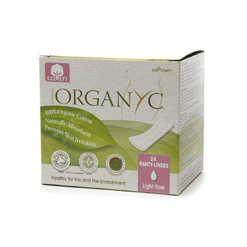 Organyc Cotton Folded Panty Liners - 24 Pack