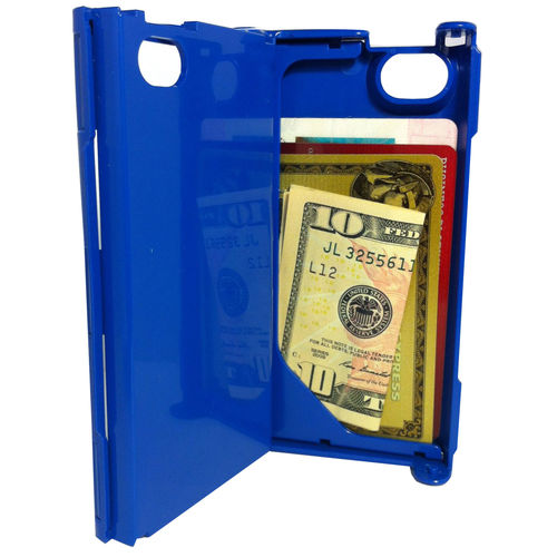 iFunner iTur iPhone Hard Plasitc Wallet Case - Blue
