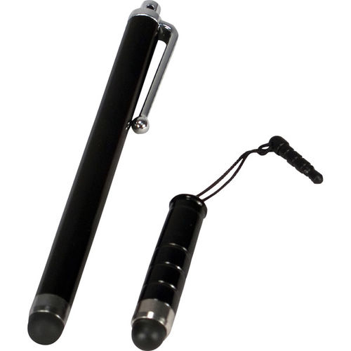 Black Q-Stick Capacitive Touch Stylus And Mini-Stylus Combo