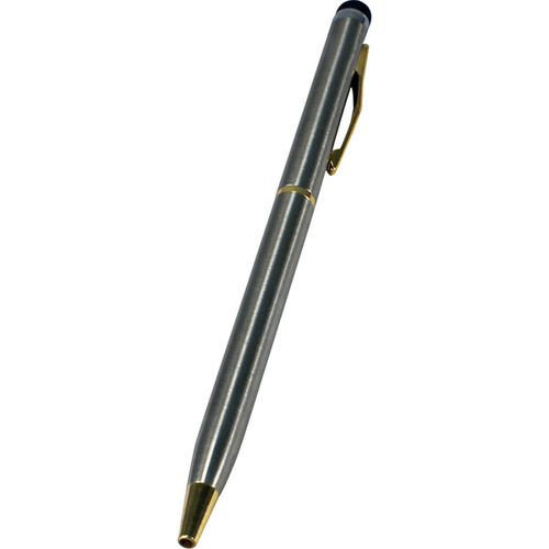 Silver Q-Stick Capacitive Touch Stylus with Ball Point Pen
