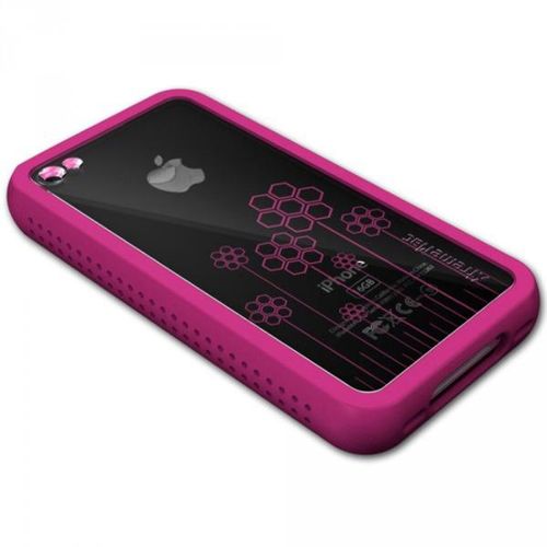 XtremeMac iPhone 4 Pink Microshield Tatu Silicone Case Pack 8