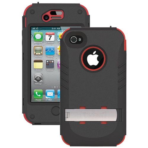 TRIDENT AMS-IPH4S-RD iPhone(R) 4/4S Kraken A.M.S. Series(TM) Case with Holster (Red)