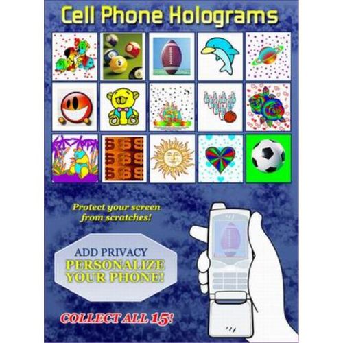 Assorted Cell Phone Hologram Stickers Case Pack 144