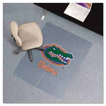 Collegiate Chair Mat for Low Pile Carpet, 36 x 48, Florida Gators