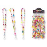 12"" Assorted Bead-tastic Lanyards with Keyring Case Pack 72