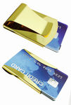 Stainless Steel Gold Metal Double Sided Money Clip