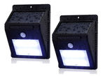 2pc - 8 LED Outdoor Solar Powered Wireless Waterproof Security Motion Sensor Flood Light