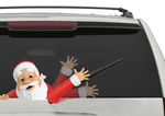 Rear Vehicle Car Window Waving Moving Windshield Wiper Blade Tag Decal Sticker - Santa Claus