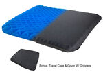 Honeycomb Cooling Gel Support Seat Cushion with Non-Slip Breathable Cover - Ergonomic & Orthopedic Designed -  Absorbs Pressure Points