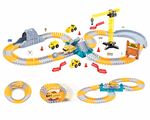 Magical Construction Twisting Race Car Track Set - Flexible Bendable Tracks w/ 1 Jeep Slot Car Race Track Toy - Ultimate Racetrack Set ( Totals 168 pcs )