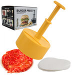 Burger Press Patty Maker - Adjustable, Non-Stick Hamburger Mold for Perfect Stuffed, Beef, and Veggie Patties, Easy-Clean Grill Ready Tool with Graduated Design - for Home and Outdoor Cooking