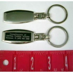 Imprinted Sleek Looking Deluxe Silver Keychain Case Pack 100imprinted 