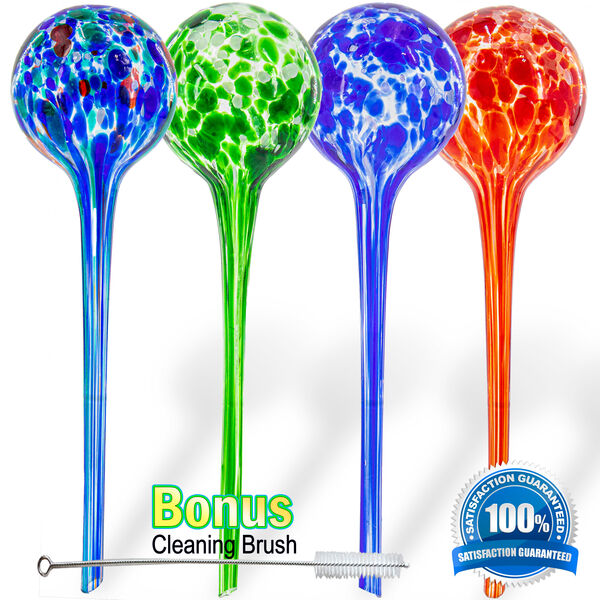 Plant Watering Globes - Automatic Watering Bulbs - 4pc Largewatering 