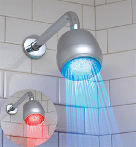 Temperature Controlled LED Shower Lighttemperature 